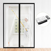 Amylove zipper dust barrier door folded roll for quick storage