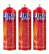 AmzBoom 3-pack fire extinguisher with a compact design for quick home, kitchen, car, or boat access