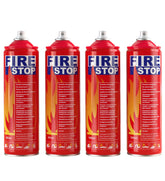 AmzBoom fire extinguisher 4-pack with mount brackets for quick home protection.