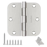 AmzGod brushed nickel door hinge 30-pack installed for durable interior doors.
