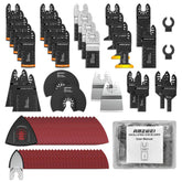 AMZWEI 152-pack blades kit for versatile wood, plastic, and metal cuts