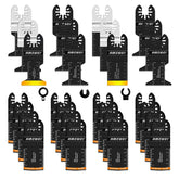 AMZWEI 28PCS oscillating blades set for versatile remodeling tasks.