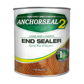 Anchorseal 2 log end-grain sealer application protects against end checks during drying