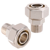 ANCIMOON straight air fitting close-up on 3/4in to 1/2in NPT connection.