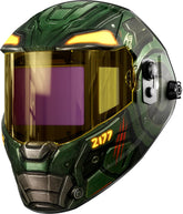 ANDELI auto-darkening helmet with panoramic view for precise welds and wide visibility.