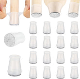 Aneaseit clear chair leg protector closeup showing nearly invisible protection for floors