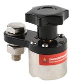 ANER 200A magnetic welding ground clamp on metal surface provides fast grounding.