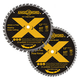 ANGELSWORD 12-inch blade 40T ripping cut for fast, smooth hardwood and plywood.