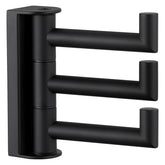 Angle Simple Swivel Towel Hook with 3 arms keeps towels within reach.