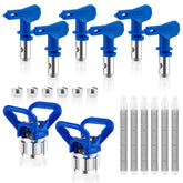 Anglecai airless sprayer tips set with six models for precise coverage.