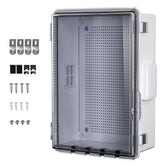 ANIMACYN ABS junction box with clear cover for quick interior inspections in outdoor setups