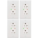 ANKO GFCI outlet 4-pack with LED indicator for reliable protection indoors or outdoors