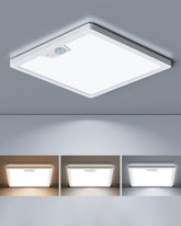 Annaror 12in motion light front view with energy saving LED in hallway