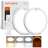 Annaror 2Pack motion sensor ceiling light front view for bright, energy-efficient lighting in entryways