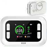 Ansbell 6-in-1 plug-in detector with HD display showing real-time safety readings.