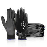 Ansell HyFlex 11-600 palm coating close-up showing enhanced grip and tactile control
