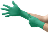 Ansell TouchNTuff 92-600 palm view highlights smooth nitrile for precise handling.