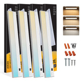 Ansen 4-pack under-cabinet lighting illuminates kitchen workspaces with bright, even light.