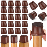 Ansible 24-pack round chair leg protectors on hardwood floors protecting surfaces