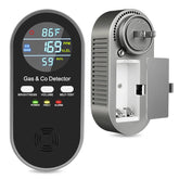 ANTERCITE 5-in-1 detector front display shows CO, gas, temperature, and humidity at a glance.
