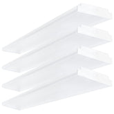ANTLUX 4ft LED wraparound light over garage work zone provides bright, even coverage
