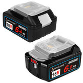 ANTOOLOCKER Makita 18V two-pack front view showing high capacity for longer work sessions.