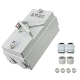 Antrader enclosed motor disconnect switch with IP66 for outdoor use and safety isolation.