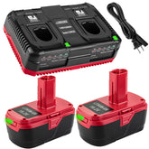 ANTRobut 2-pack 6500mAh batteries for Craftsman 19.2V tools.