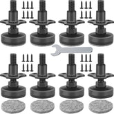 Anwenk adjustable leveling feet with large base stabilize furniture on uneven floors.