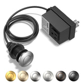 ANWOLL garbage disposal air switch kit in stainless steel for clean, durable countertop control.