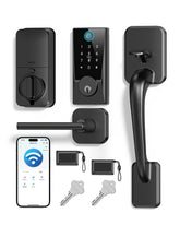 Anyfirm WiFi Smart Lock front door setup for easy, keyless entry.