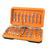 Anylot 42-in-1 magnetic screwdriver set neatly arranged in case for quick access