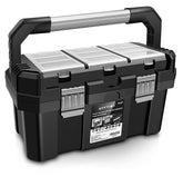 Anyyion toolbox with removable tray seen from top view for fast access to small parts.