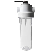 AO Smith whole-house sediment filter with valve-in-head improves water clarity at every tap