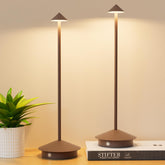 Aoceley battery table lamp front view offering cordless outdoor lighting