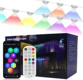 Aogled remote-control outdoor lights enabling quick color changes and brightness control