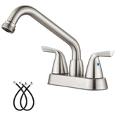 Aolemi laundry sink faucet with swivel spout for flexible cleaning reach.