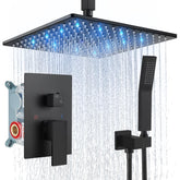 Aolemi LED 12-inch shower head delivers broad rainfall spray
