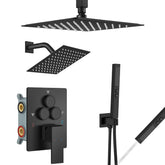 Aolemi 10-inch ceiling shower head delivers broad rainfall-like coverage for a spa like shower.