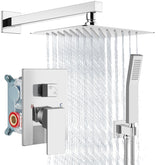 Aolemi 8-inch rain shower head with polished chrome finish for broad coverage