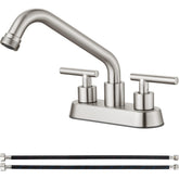 Aolemi utility sink faucet with brushed nickel finish for durable daily use