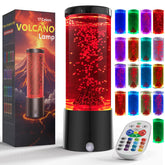 AONESY volcano lamp with remote showing color mood for relaxing ambiance