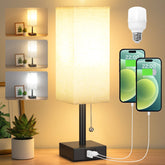 aooshine bedside lamp full view on nightstand for versatile mood lighting