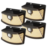 Aootek solar motion lights for front door with wide coverage for safe entry