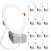 Aophatop 12 pack downlight installation close up for quick ceiling upgrades