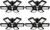 Aoretic LED garage light with 6+1 deformable panels for flexible illumination.