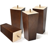 AORYVIC 6-inch pyramid brown sofa legs elevate seating height with stable support
