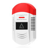 AOTIQUAL natural gas detector front view with LED indicator for quick leak alerts.