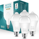 Aovpex motion sensor lightbulb on porch illuminates at night for added security