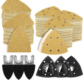 Aozzy triangle sanding pads installed for tight-space detailing.